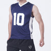 NAVY JERSEY TANK TOP